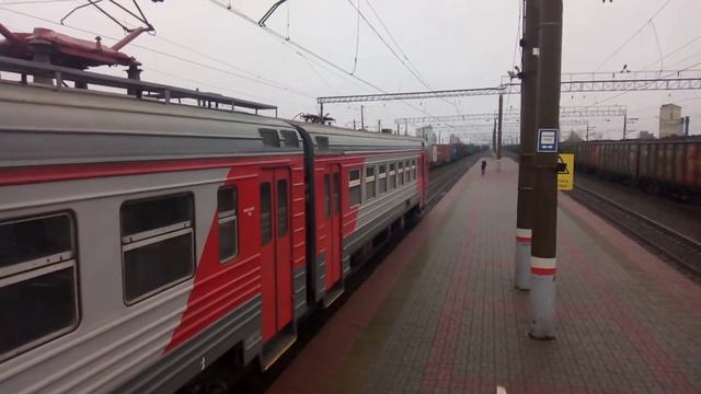 Прибытие и отправление Электропоезда ЭТ2-017 на станции Лебяжья-Сибирская смотреть онлайн
