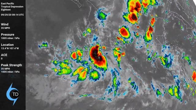 2020 East Pacific #18 - Major Hurricane Marie смотреть онлайн