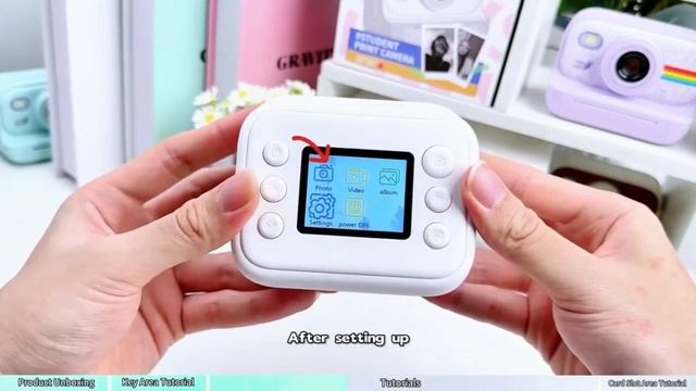Instant Print Camera for Kids,2.0 Inch Screen смотреть онлайн