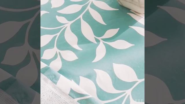 Decorative Floral Print Polyester Round Tablecloth Waterproof Fabric Lace Table Cloth смотреть онлайн