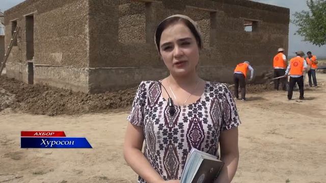 Кумаки волонтёрони ҳизбӣ дар сохтумони хонаҳои истиқоматии деҳаи навбунёди н.Хуросон смотреть онлайн