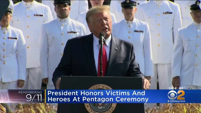 President Trump Attends 9/11 Ceremony At Pentagon смотреть онлайн