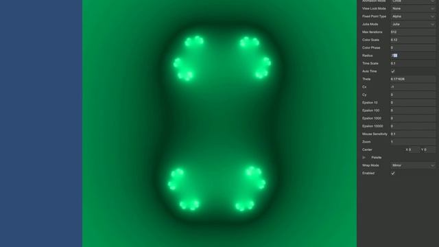 Julia Sets for c = r*cos(a) + r*i*sin(a) смотреть онлайн