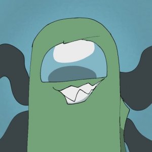 Among us Slick Back - meme animation - rodamrix mini yellow and fortegreen  #tiktok #shorts