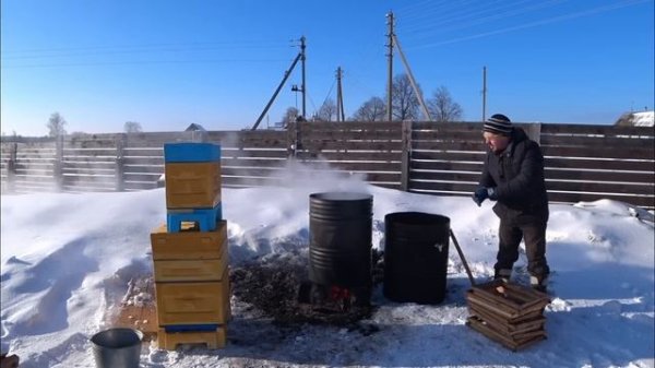 Дезинфекция ульев ППУ.