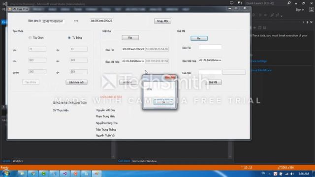 chữ kí điện tử RSA, mã hóa RSA C# VMU смотреть онлайн