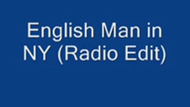 English Man in NY (Radio edit) PH electro смотреть онлайн