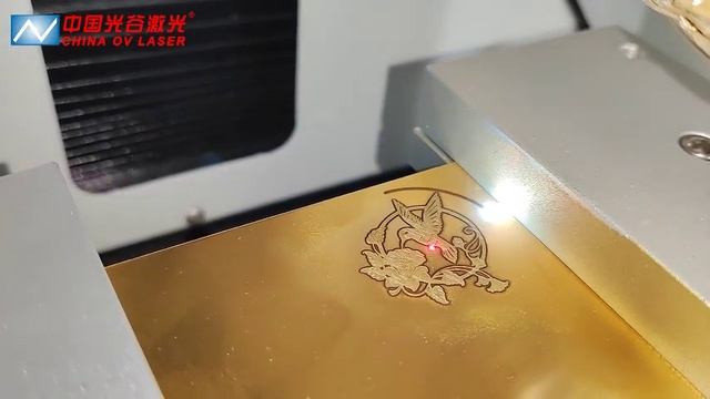 30W Raycus laser engrave and cut 1mm copper jewelry смотреть онлайн