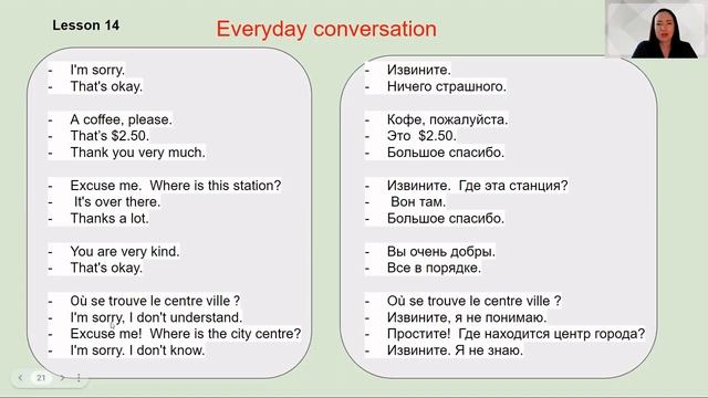 Английский язык. Тренажер. Уровень А1. УРОК 14. Разговорный английский. Английский для начинающих. смотреть онлайн