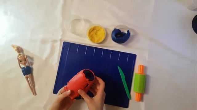 Платья для Барби из пластилина своими руками