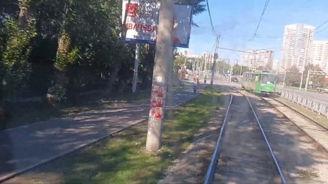 трамвай Tatra T6B5SU № 369 маршрут 17 смотреть онлайн