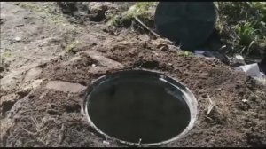 Установка септика Тверь 0 5 с обустройством сливной ямы «под альпийскую горку»