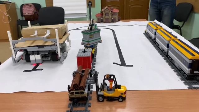 Проект "Универсальная платформа для транспортировки грузов и багажа по железнодорожной станции" смотреть онлайн