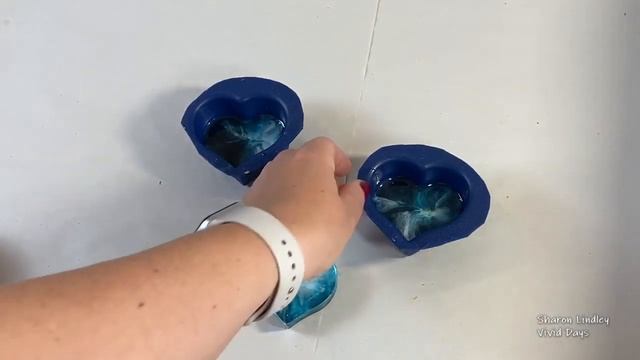 166 - Hearts of the Ocean - Free Standing Resin Art or Magnet - Gift Ideas - Valentines смотреть онлайн