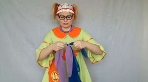 Невероятно простой фокус с платочками. Волшебный узелок. Фокусы от клоунессы Клавы