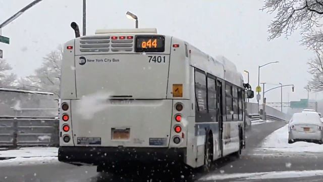 MTA: Orion 07.501 NG Hybrid, NovaBus LFS, New Flyer XD40 action on the Bx22, Q44 SBS смотреть онлайн