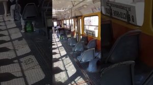 (Краснодар) Поездка на Трамвае по Маршруту N-1. борт 153.