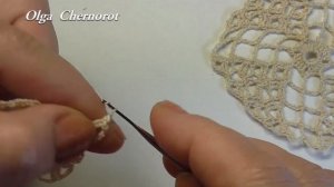 Красивый ажурный квадрат  Салфетка крючком