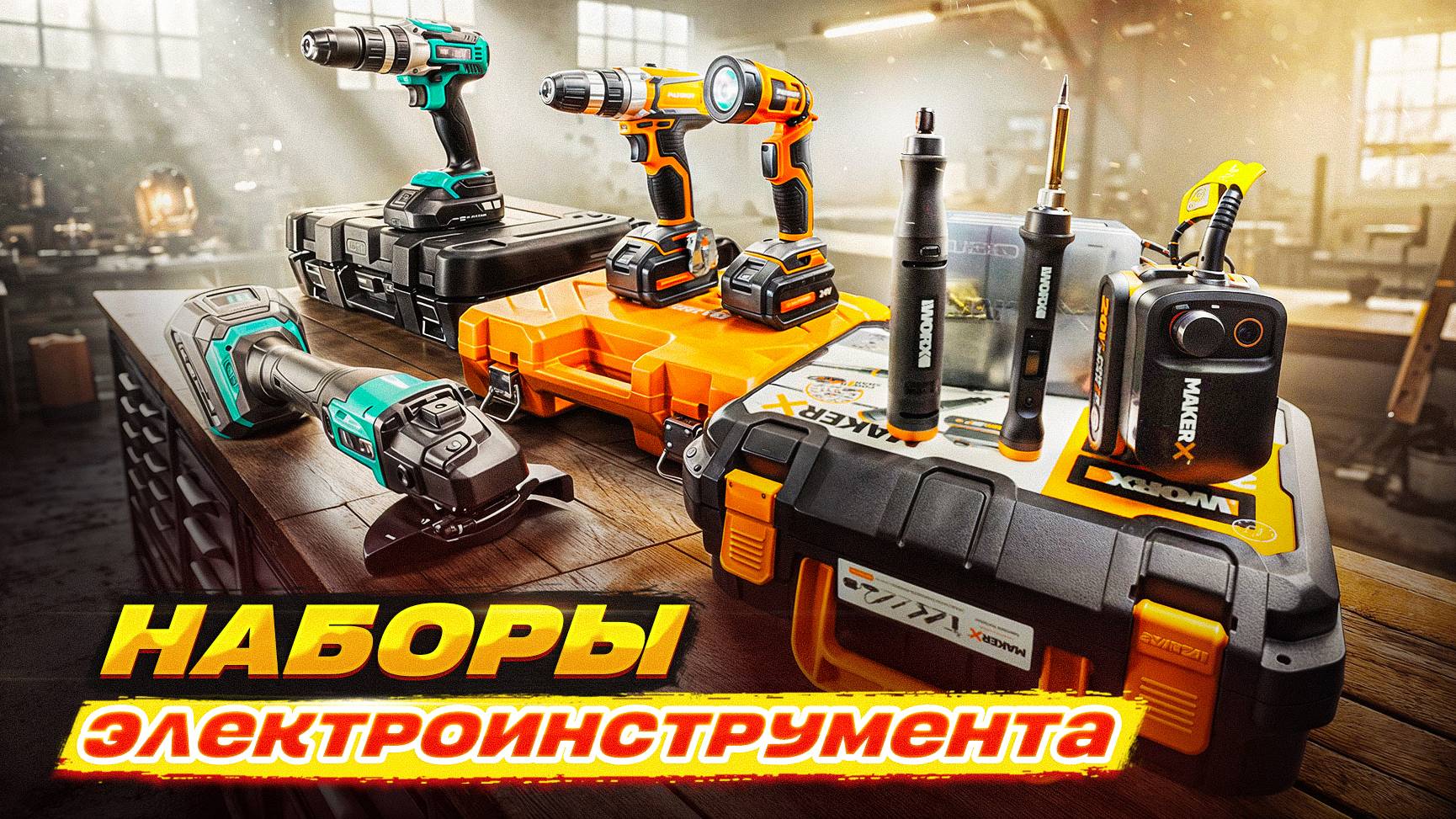 Набор электроинструмента смотреть онлайн