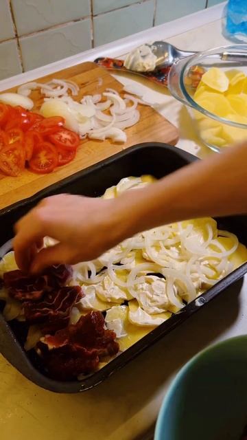 Мясо по-французский с картофелем #рецепты #рецепт #food #еда #cooking #kalinina #вкусно #beef