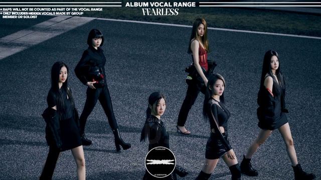 LE SSERAFIM (르세라핌) ｢FEARLESS｣ Mini-Album VOCAL RANGE | G3-D5-G#5 смотреть онлайн