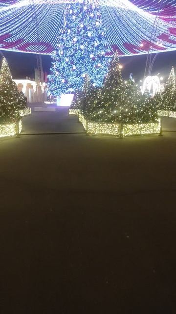 праздничные огни еще радуют