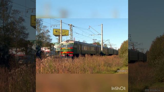 Electric trains ER2, ER2K, ER2T, ER2R and EM2 on the Oktyabrskaya railway. Part 6. смотреть онлайн
