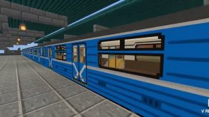 обзор новый поезда и станции в метро майнкрафт