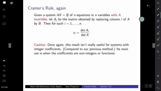 Cramer's Rule смотреть онлайн