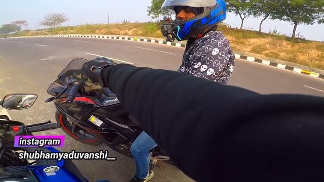 YAMAHA R15 V3 VS BAJAJ PULSAR RS200 || LONG RACE || KON JEETEGA DONO BIKE MAIN DEKHTE HAIN смотреть онлайн