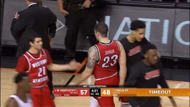 2018-03-21 #4 Western Kentucky @ #2 Oklahoma State - NIT Quarterfinals смотреть онлайн