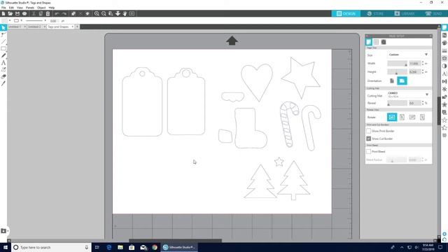 Christmas Tag Print and Cut with Silhouette Basic Edition смотреть онлайн