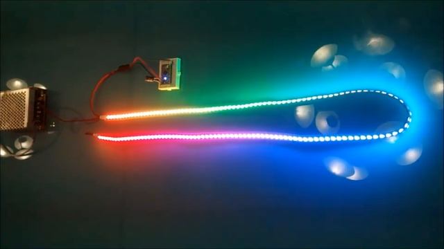 144 LED strip with Arduino Mini Pro and the Adafruit Neopixel Library смотреть онлайн