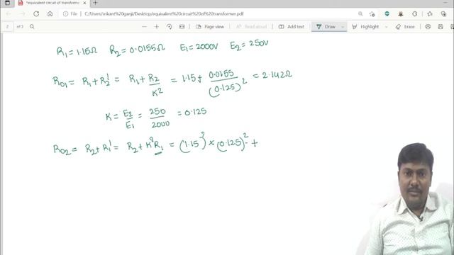 10.problem on equivalenr resistance of single phase transformer смотреть онлайн