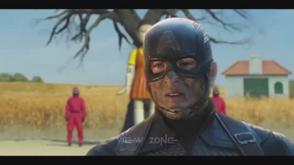 Капитан Америка в Игре кальмара. Captain America in Squid Game