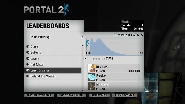 Portal 2 Laser Crusher Former World Record 10.46 (Imanex & Pocky) смотреть онлайн