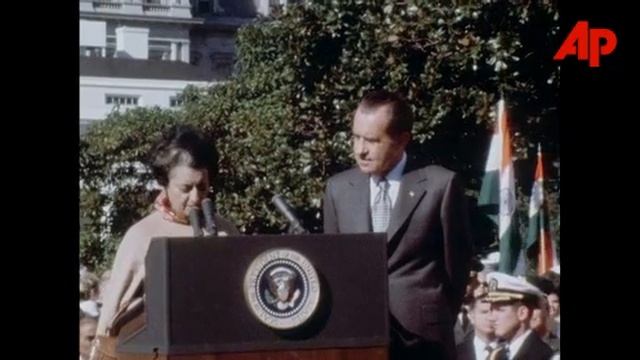 PM Indira Gandhi at white house with President Nixon 11/04/1971 смотреть онлайн