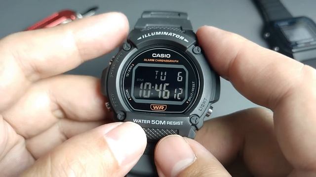 Casio W219H Tips LCD Check Alarm Sound смотреть онлайн