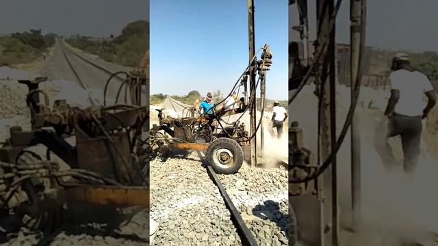 Preparatory work for Ballasting for Hard Strata | For New ROAD UNDER BRIDGE (RUB) | Indian Railway смотреть онлайн