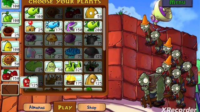 Прохождение игры PVZ локации Roof Финал смотреть онлайн