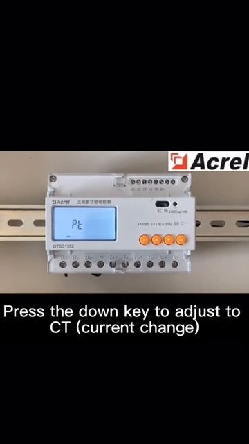 Acrel Electric | CT Ratio Setting Method of DTSD1352 Din Rail Three Phase Energy Meter смотреть онлайн