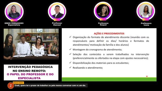 #Live | INTERVENÇÃO PEDAGÓGICA NO ENSINO REMOTO: O PAPEL DO PROFESSOR E DO ESPECIALISTA смотреть онлайн