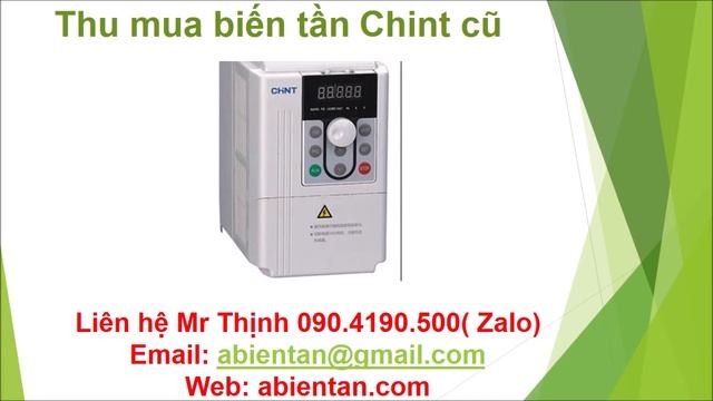 Thu mua biến tần Chint cũ giá tốt đã qua sử dụng смотреть онлайн