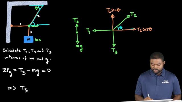 Physics for Scientist and Engineers | Kimal Djam | Newton's Laws of Motion | A hanging block смотреть онлайн