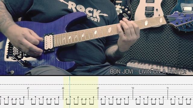 TAB BON JOVI - Livin on a prayer (гитарные табы) смотреть онлайн