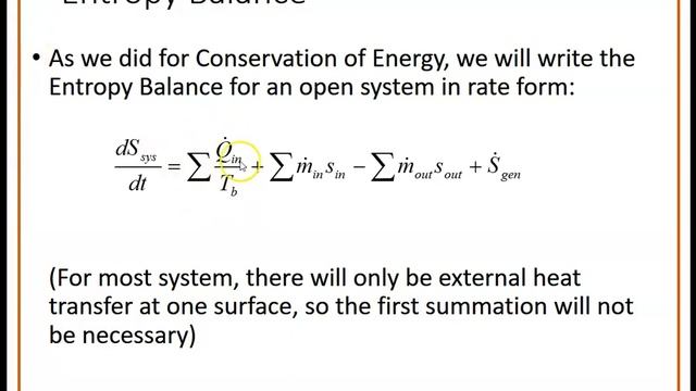 230 Entropy Balance Open Systems смотреть онлайн
