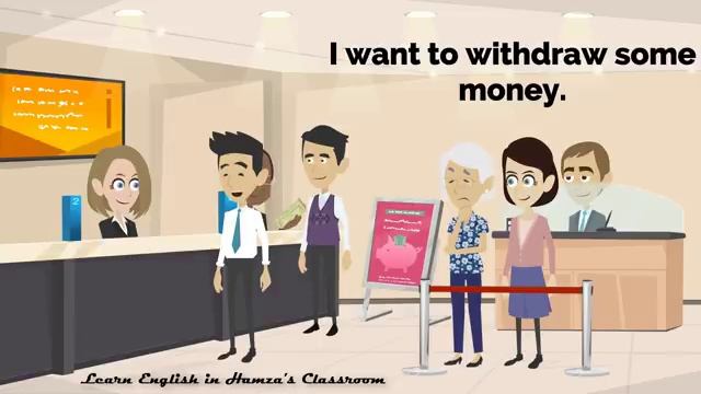 At a Bank Learn How to Speak English at the Bank Lets Learn English About At The Bank Dialogue_360 смотреть онлайн