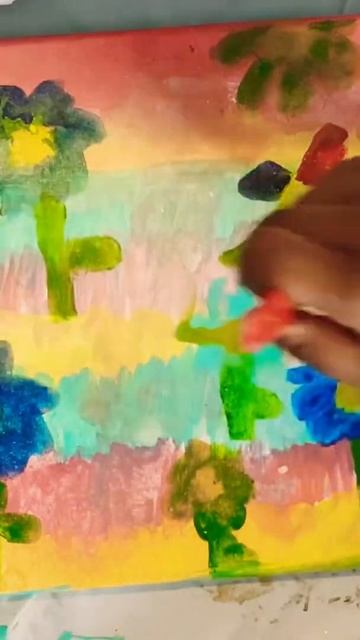 Adding Glitter And Mica To Canvas Painting 🖼 🎨 смотреть онлайн