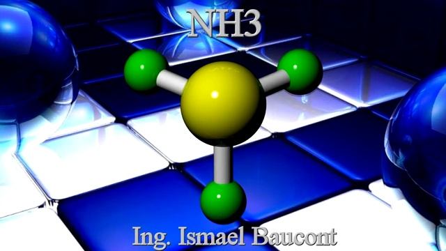 Ammonia NH3: 3D Animation Molecule смотреть онлайн