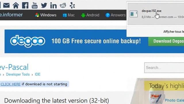 téléchargement et installation de Dev-Pascal смотреть онлайн